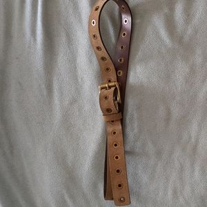 Tan suede belt